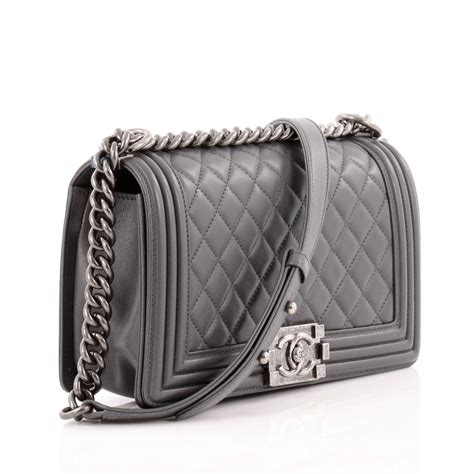 calfskin boy chanel flap bag|Chanel classic calfskin flap bag.